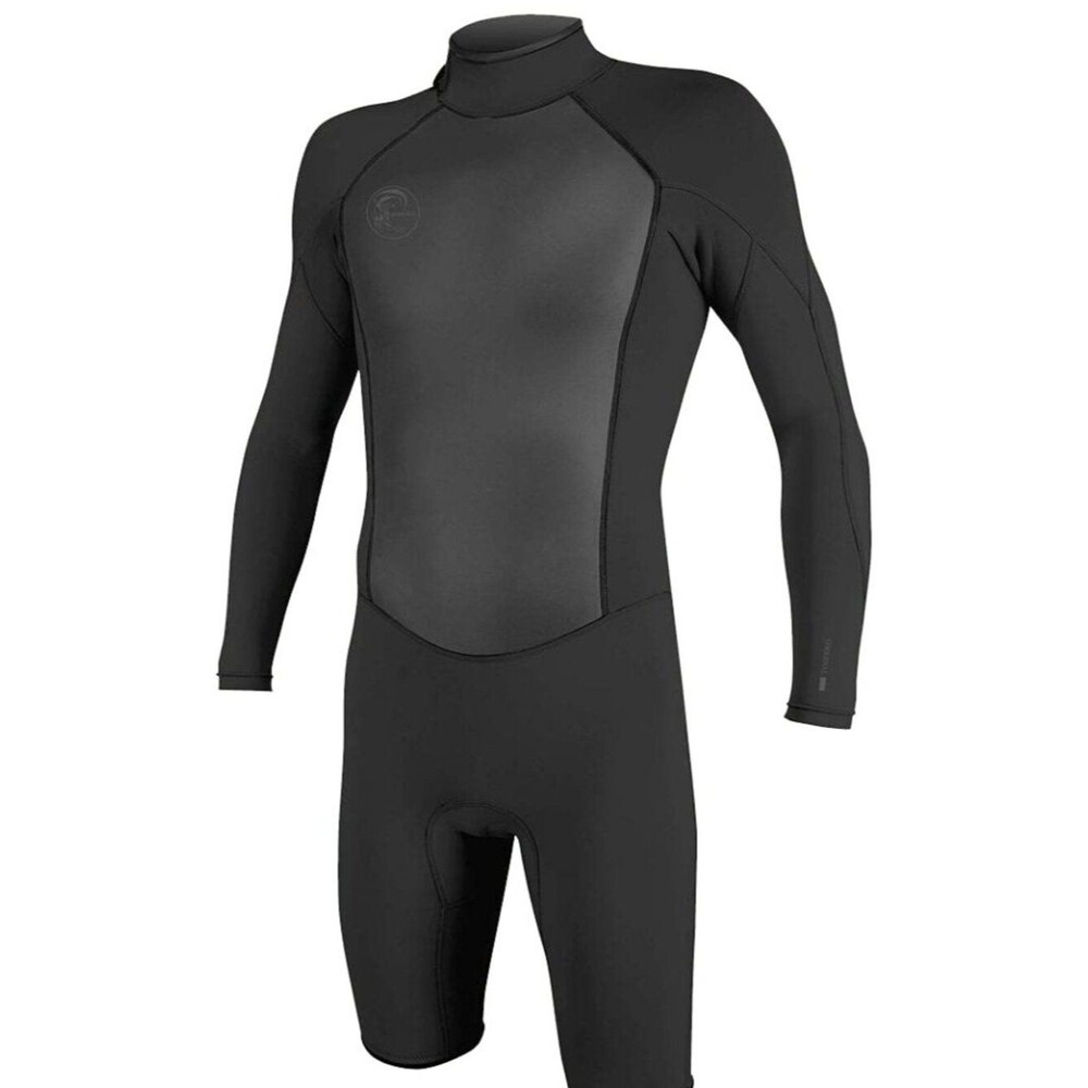 O'Neill Men's O'Riginal 2mm Back Zip Long Sleeve Spring Wetsuit, Black/Black, S